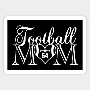 Classic Football Mom #54 That's My Boy Football Jersey Number 54 Magnet